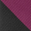 Maroon Microfiber Maroon & Black Stripe Extra Long Tie