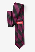 Maroon & Black Stripe Extra Long Tie Photo (1)