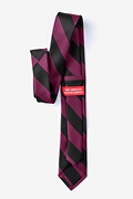 Maroon & Black Stripe Skinny Tie Photo (1)