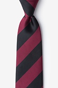 Maroon & Black Stripe Tie Photo (0)