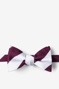 Maroon Microfiber Maroon & White Stripe