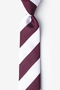 Maroon & White Stripe