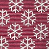 Maroon Microfiber Snowflakes Extra Long Tie