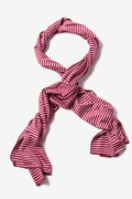 Mens Maroon Candy Stripe Scarf Photo (0)