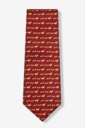 Ducks in a Row Maroon Tie Photo (1)