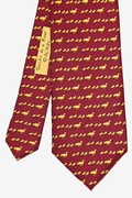 Ducks in a Row Maroon Tie Photo (2)