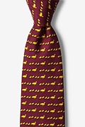 Ducks in a Row Maroon Tie Photo (0)