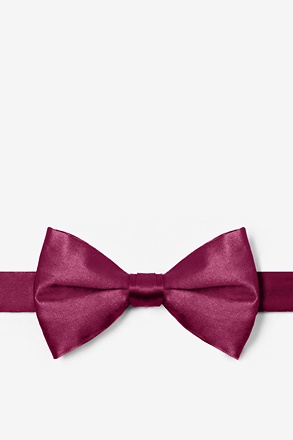 _Maroon Pre-Tied Bow Tie_