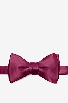 _Maroon Self-Tie Bow Tie_