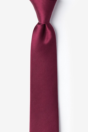 _Maroon Skinny Tie_