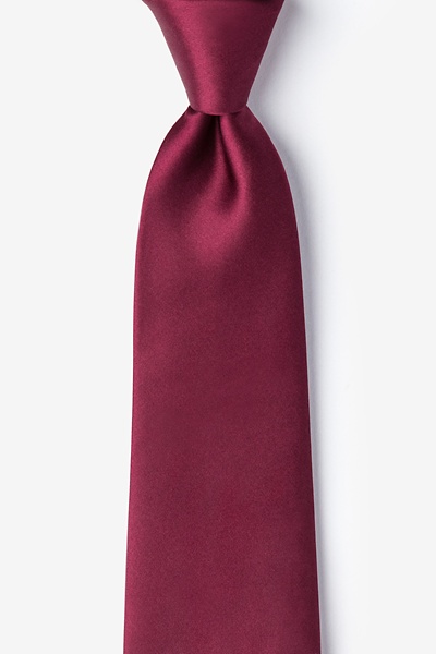 Maroon Silk Maroon Tie