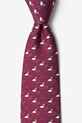 Quack Addict Maroon Tie Photo (0)