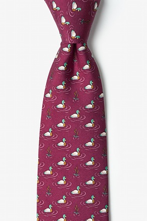 Quack Addict Maroon Tie