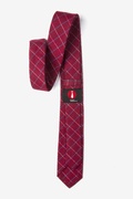 Maroon Dabney Skinny Tie Photo (2)