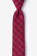 Maroon Dabney Skinny Tie Photo (0)