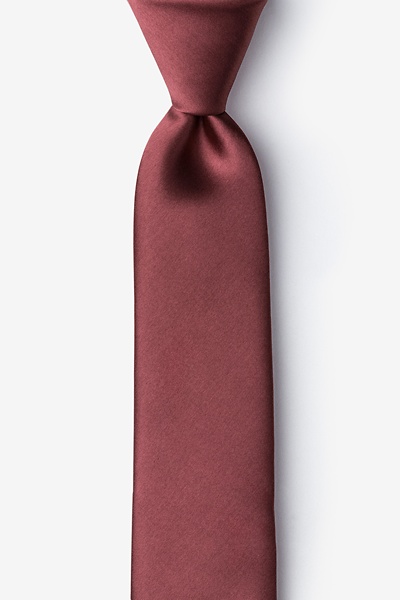 Marsala Microfiber Marsala Skinny Tie