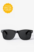 Matte Black Retro Sunglasses Photo (0)