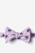 La Grande Mauve Self-Tie Bow Tie Photo (0)