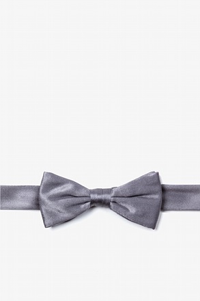 _Medium Gray Bow Tie For Boys_