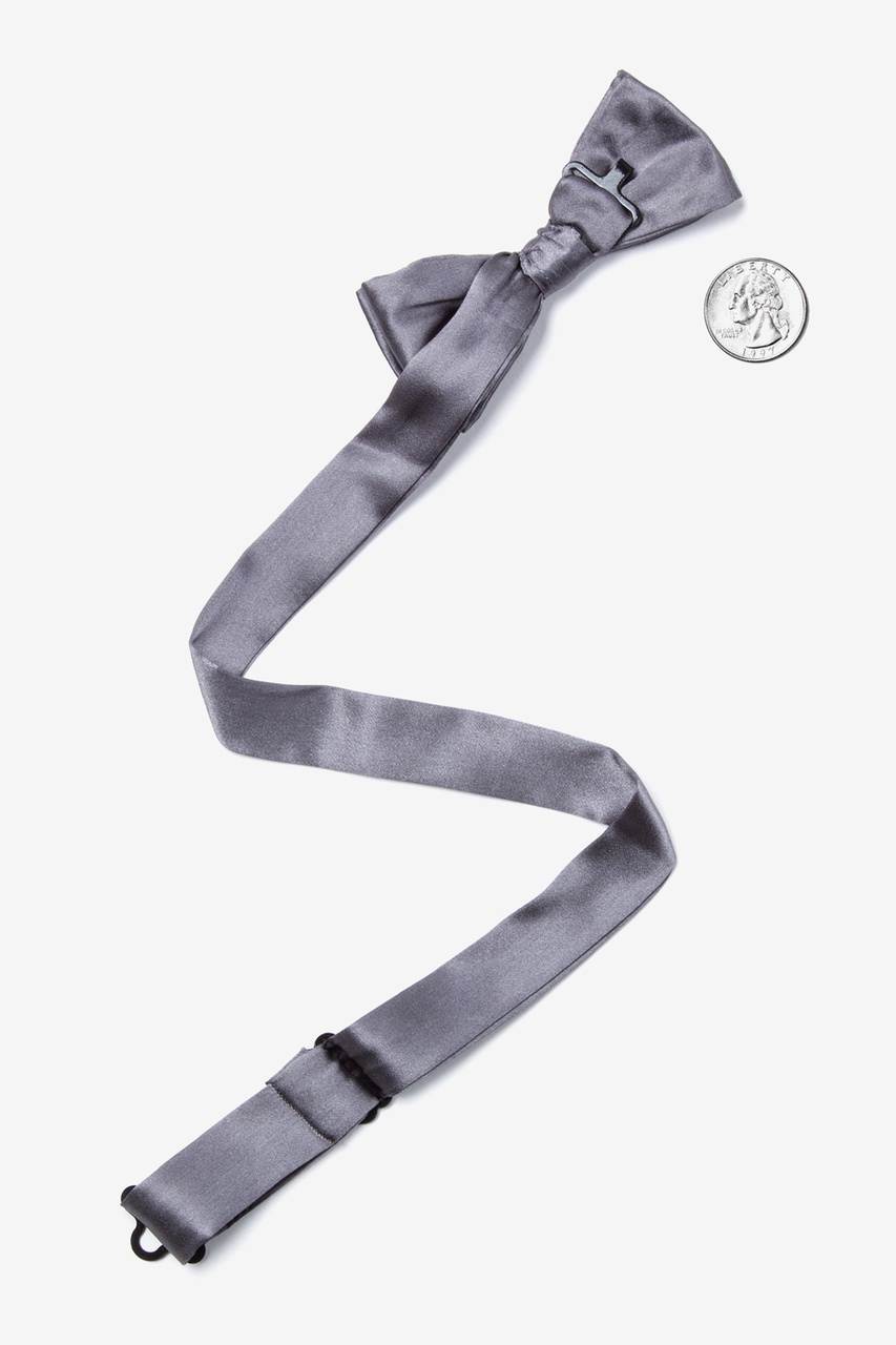 Medium Gray Bow Tie For Boys Photo (1)