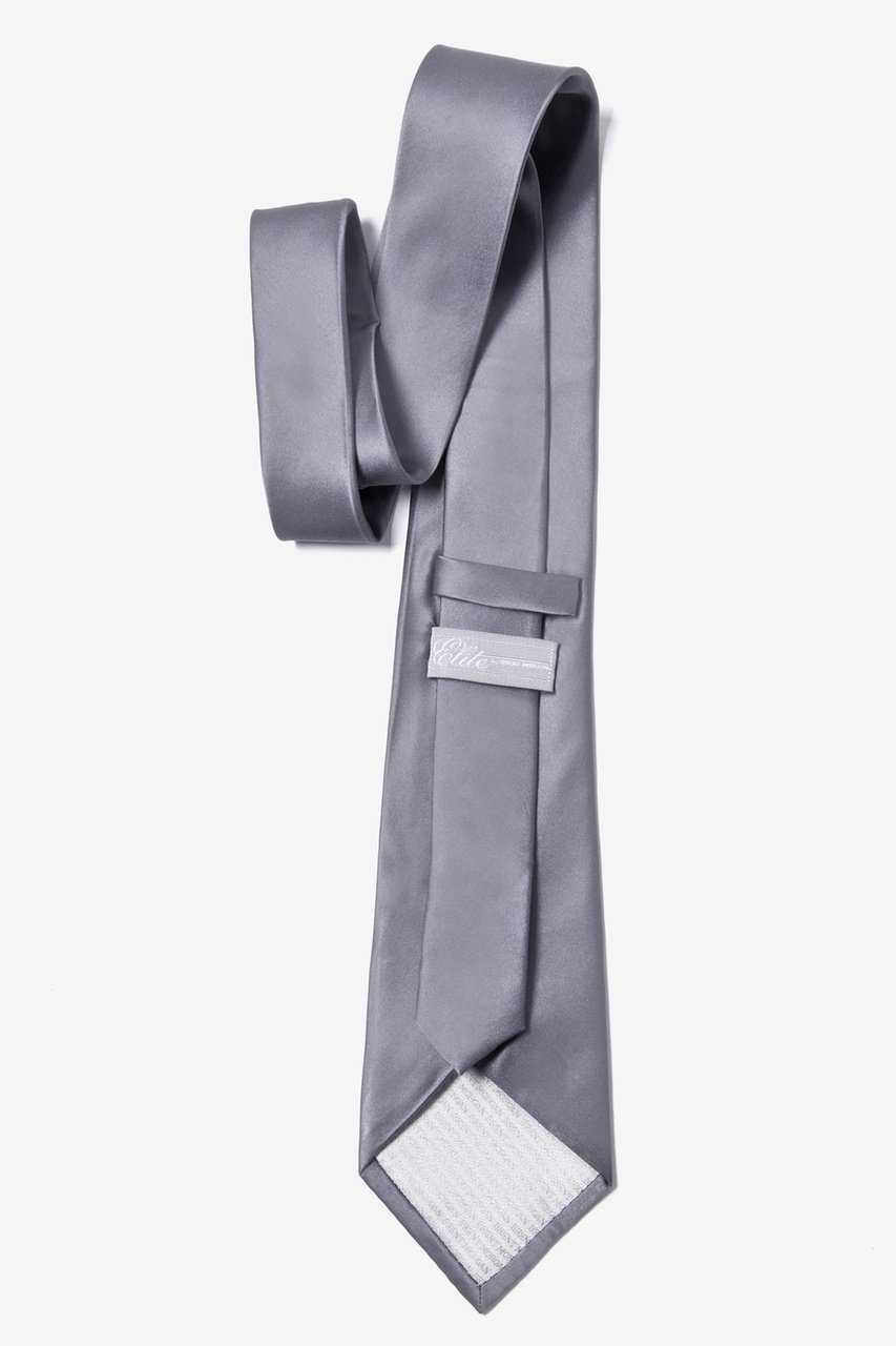 Medium Gray Extra Long Tie Photo (2)