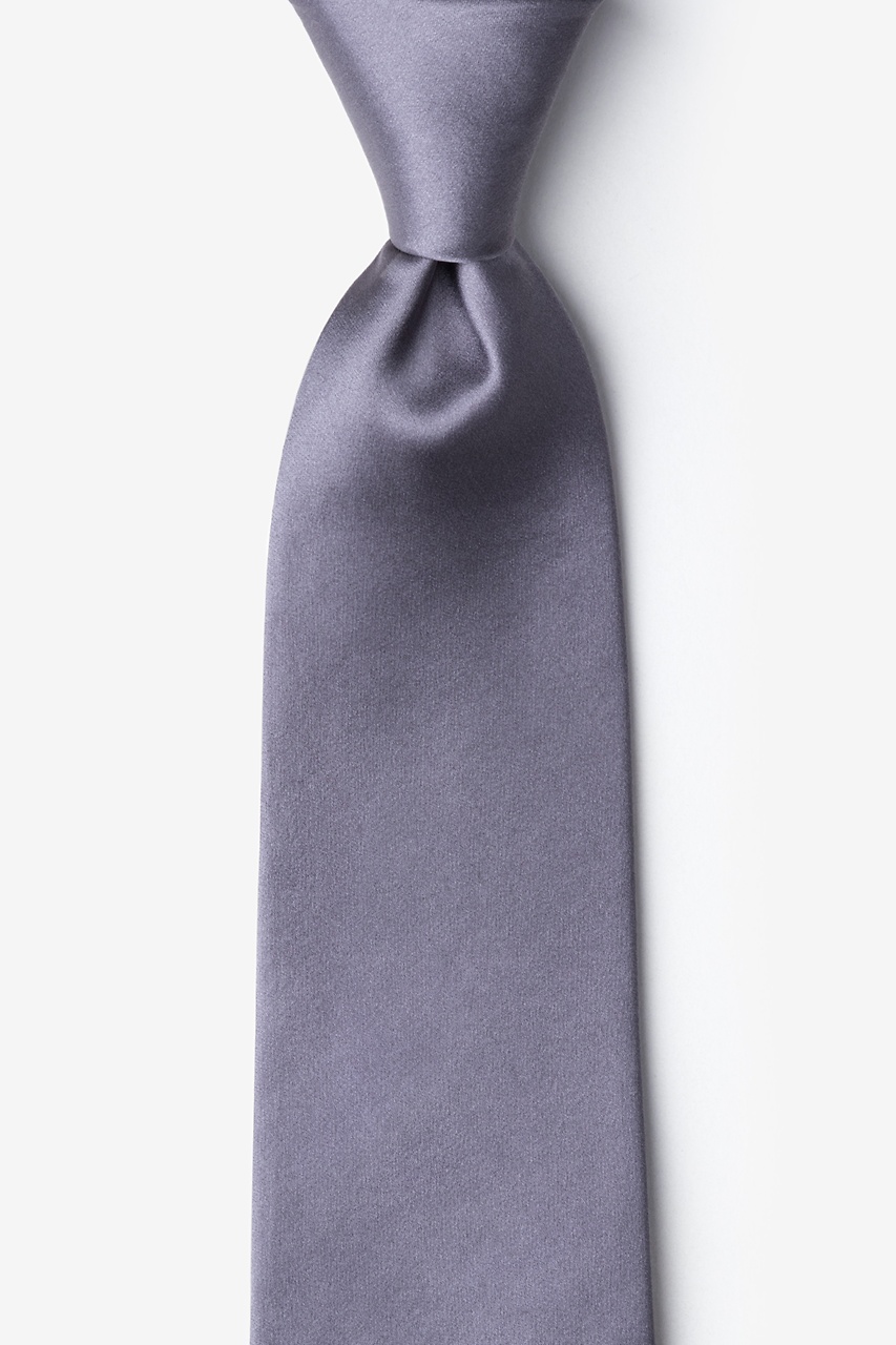 Medium Gray Extra Long Tie Photo (0)