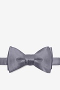 Medium Gray Self-Tie Bow Tie Photo (0)