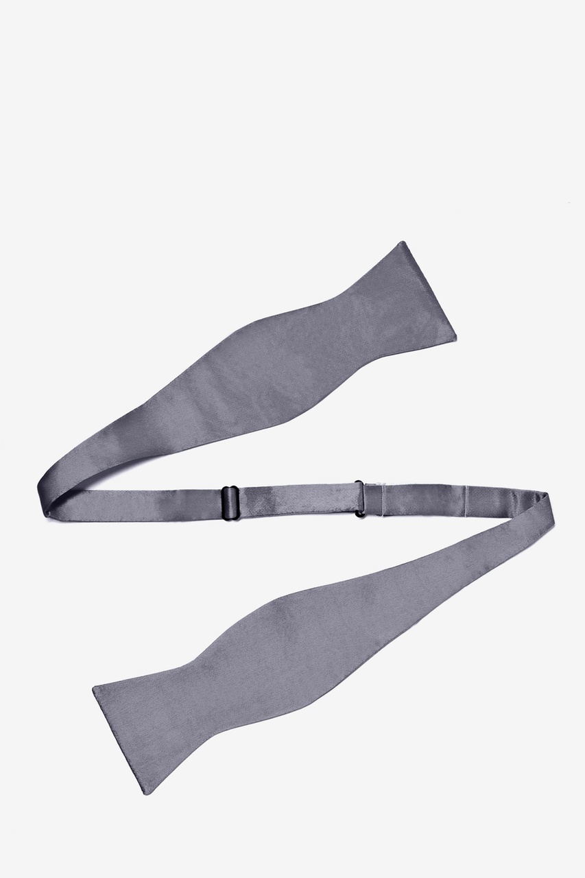 Medium Gray Self-Tie Bow Tie Photo (1)