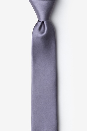 Medium Gray Skinny Tie