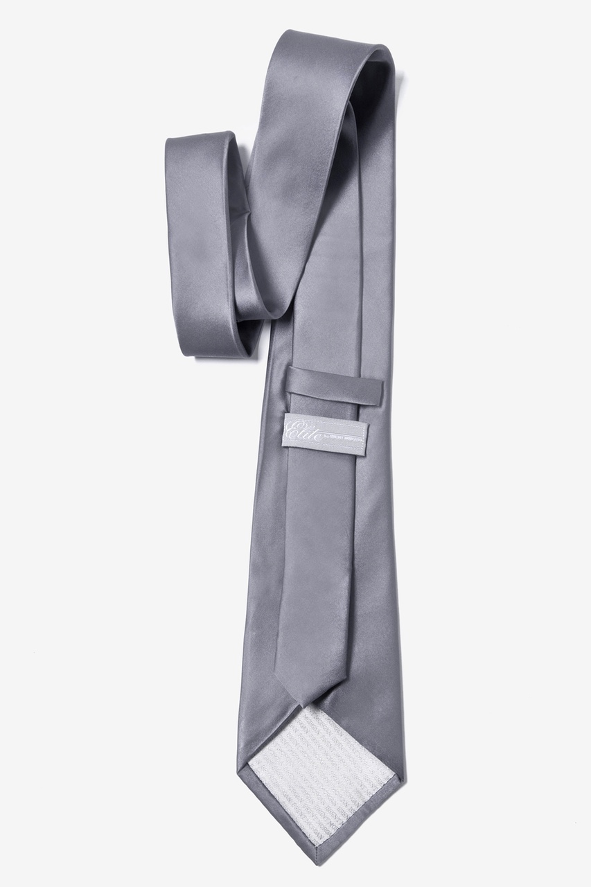 Medium Gray Silk Tie