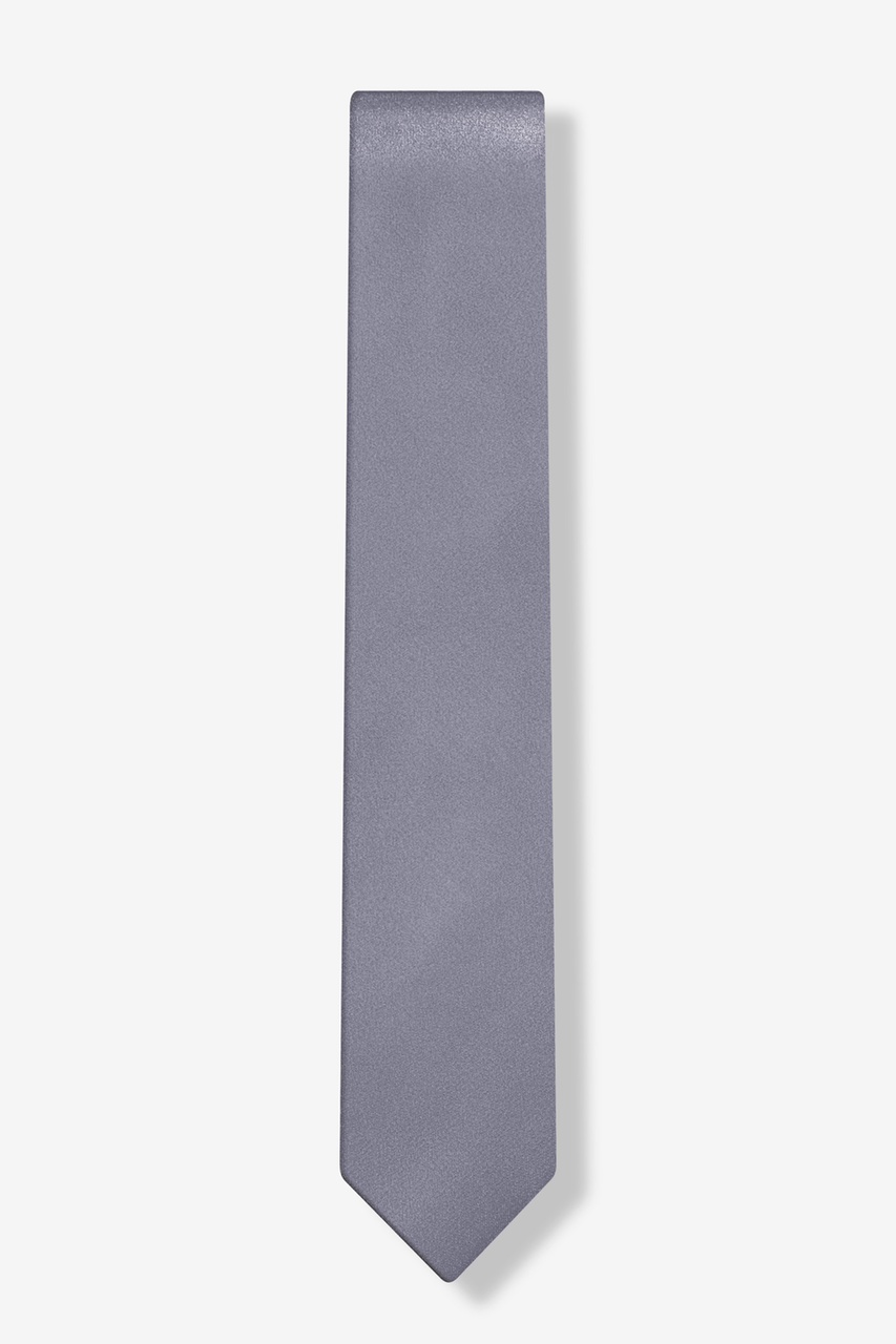 Medium Gray Tie For Boys Photo (1)
