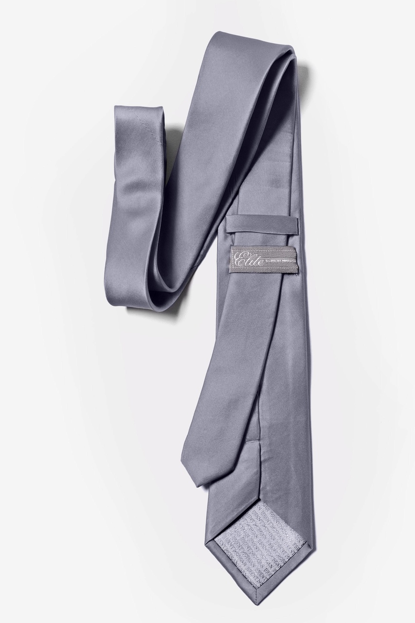 Medium Gray Tie For Boys Photo (2)