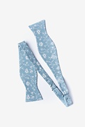 Bexley Mineral Blue Self-Tie Bow Tie Photo (1)