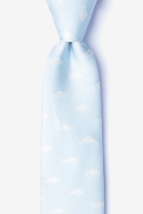 _Fish Mineral Blue Extra Long Tie_