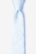 Fish Mineral Blue Skinny Tie Photo (0)