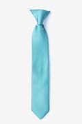 Mineral Blue Clip-on Tie For Boys Photo (0)