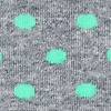 Mint Green Carded Cotton Power Dots Medium-Large Sock