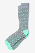 Power Dots Mint Green Sock Photo (0)