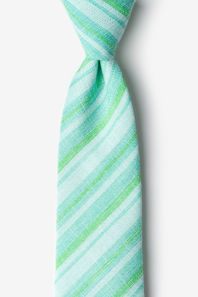 Mint Green Cotton Katy Extra Long Tie