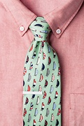 Seas the Day Mint Green Tie Photo (3)