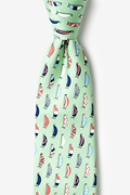 Seas the Day Mint Green Tie Photo (0)