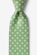 Fleur Crazy Moss Extra Long Tie Photo (0)