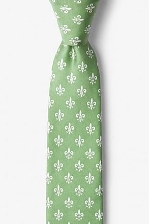 Fleur Crazy Moss Skinny Tie
