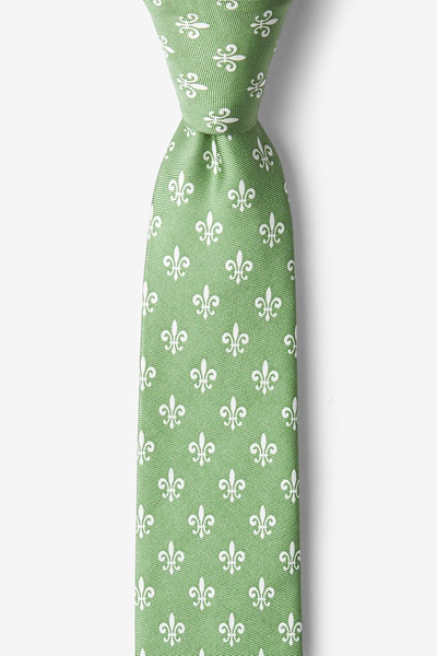 Moss Silk Fleur Crazy Skinny Tie