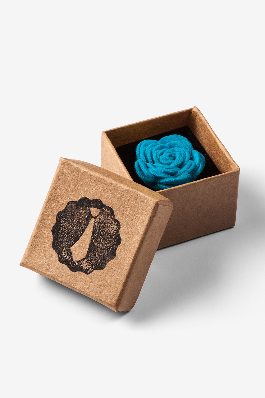 Multicolor Brushed Wool Felt Flower 10 Pack Lapel Pins