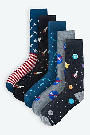 _3...2...1... Blast Off! Multicolor Sock Pack_