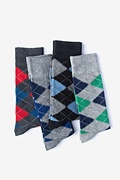 Argyle Obsession 4 Multicolor Sock Pack Photo (0)