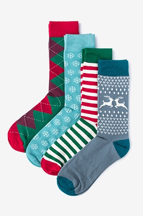 _Christmas 4 Multicolor Sock Pack_