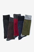 Dark Solid Multicolor Sock Pack Photo (0)