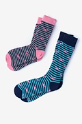 Crab Multicolor His & Hers Socks Photo (0)